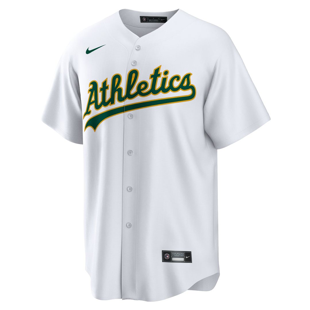 Men's Athletics Zack Gelof White Home Replica MLB Baseball Jersey - view 2
