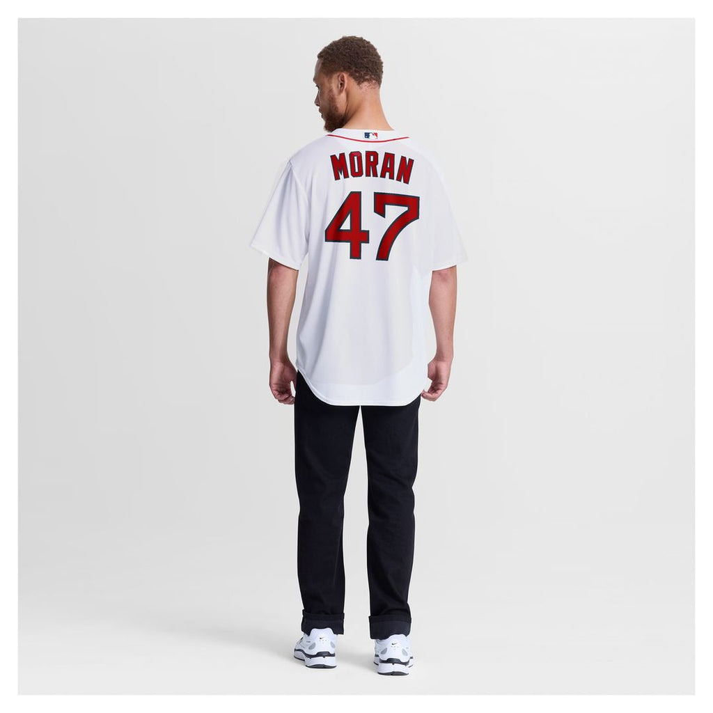 Men's Boston Red Sox Jovani Moran White Home Replica MLB Baseball Jersey - view 5