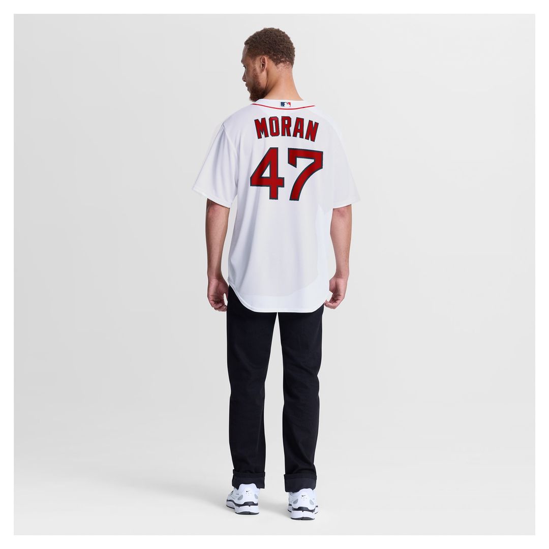 Men's Boston Red Sox Jovani Moran White Home Replica MLB Baseball Jersey - view 5