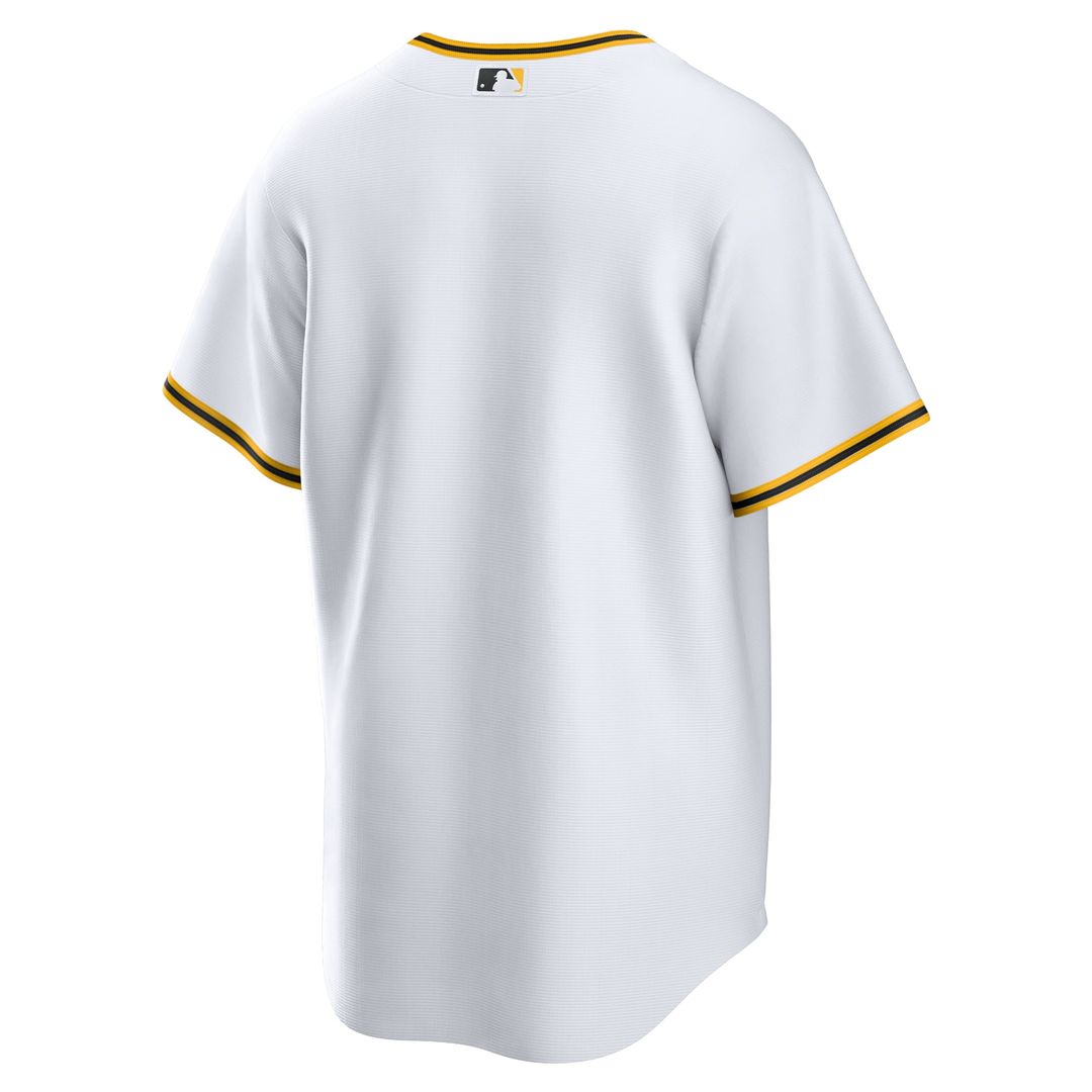 Men's Pittsburgh Pirates White Home Replica MLB Baseball Jersey - view 3