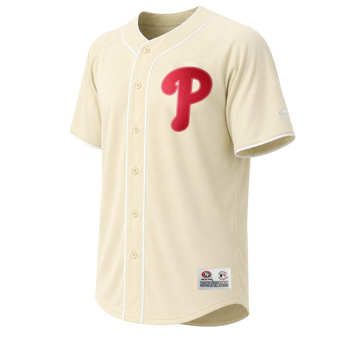Men's Philadelphia Phillies Cream Fashion MLB Baseball Jersey - view 2