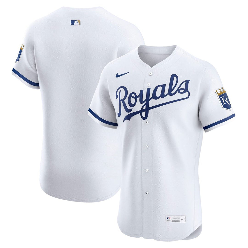 Men's Kansas City Royals White Home Elite MLB Baseball Jersey - view 1