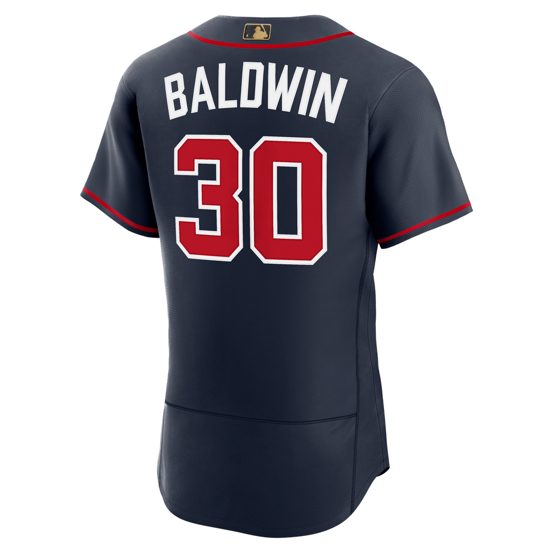 Men's Atlanta Braves Drake Baldwin Navy Alternate MLB Awards Jersey - view 3