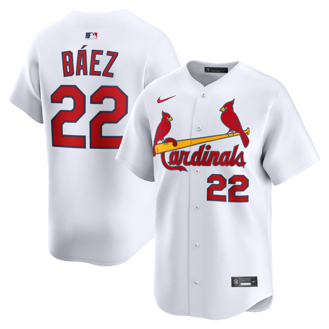 Men's St. Louis Cardinals Joshua Báez White Home Limited MLB Baseball Jersey - view 1