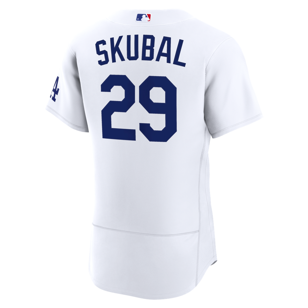 Men's Los Angeles Dodgers Tarik Skubal White Home MLB Baseball Jersey - view 3
