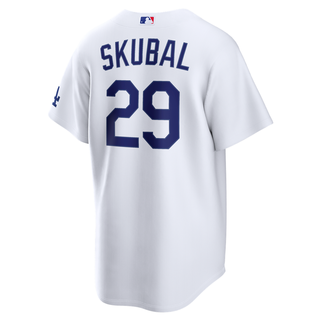 Men's Los Angeles Dodgers Tarik Skubal White Home Stadium MLB Baseball Jersey - view 3