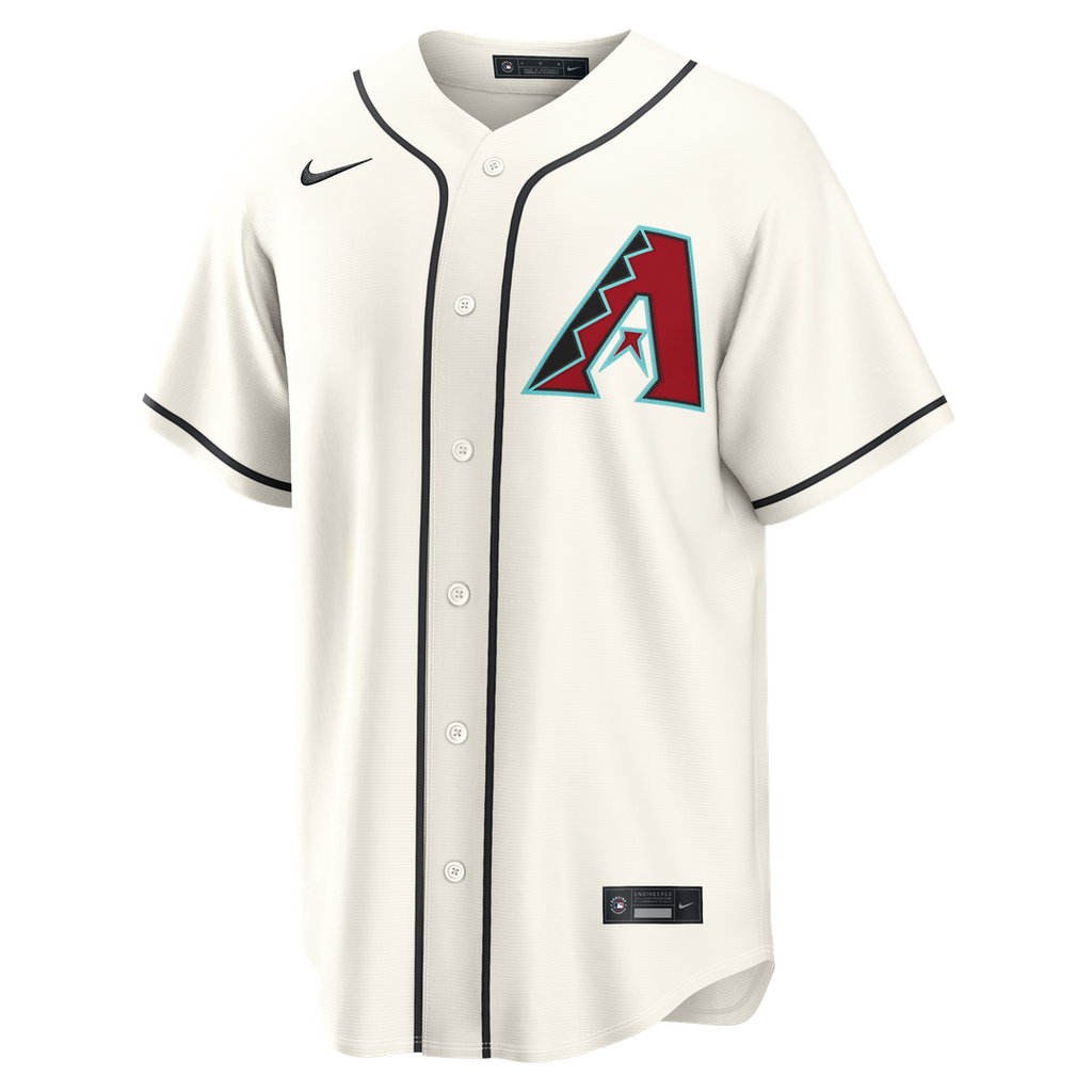 Men's Arizona Diamondbacks Corbin Carroll Cream Home Replica MLB Baseball Jersey - view 6