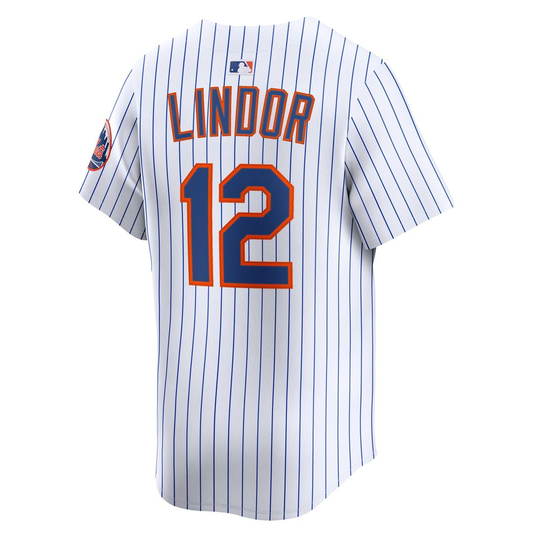 Men's New York Mets Francisco Lindor Gray Road Limited MLB Baseball Jersey - view 17