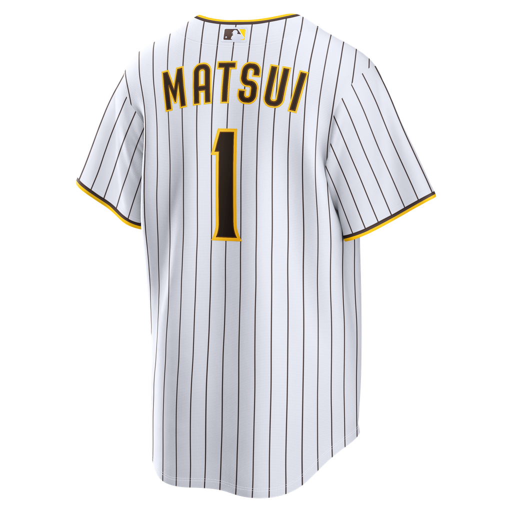 Men's San Diego Padres Yuki Matsui White Home Replica MLB Baseball Jersey - view 3