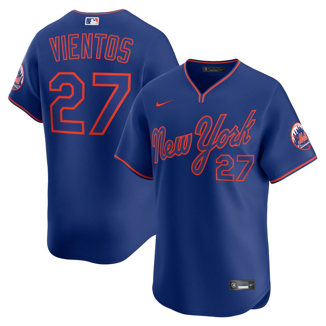 Men's New York Mets Mark Vientos Royal Alternate Limited MLB Baseball Jersey - view 15