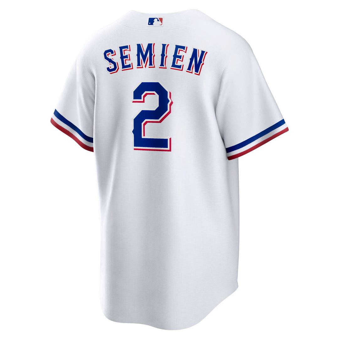 Men's Texas Rangers Marcus Semien White Home Replica MLB Baseball Jersey - view 3