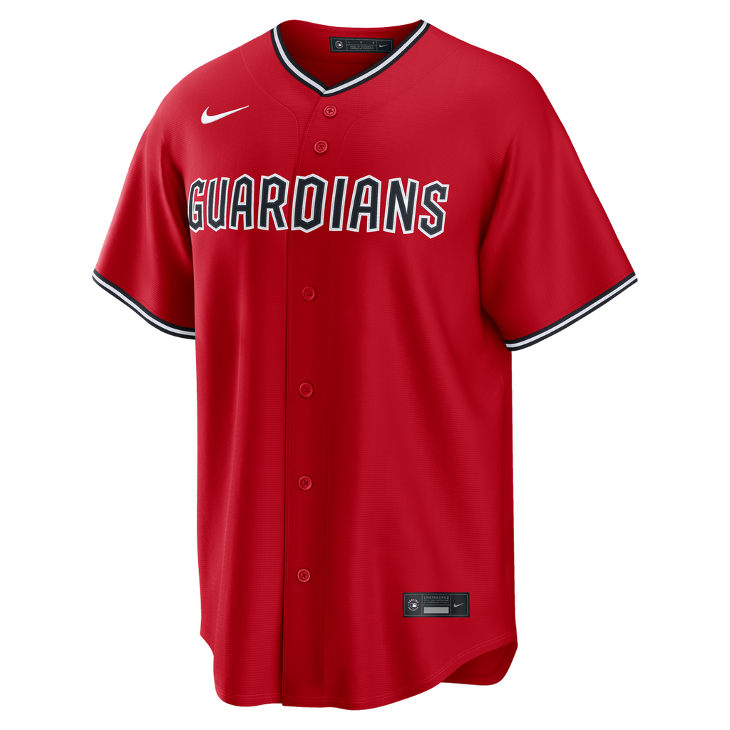 Men's Cleveland Guardians Red Alternate Replica MLB Baseball Jersey - view 2
