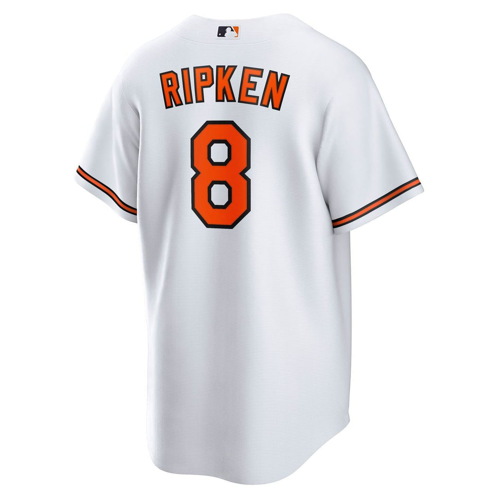 Men's Baltimore Orioles Cal Ripken Jr. White Throwback Replica MLB Baseball Jersey - view 3