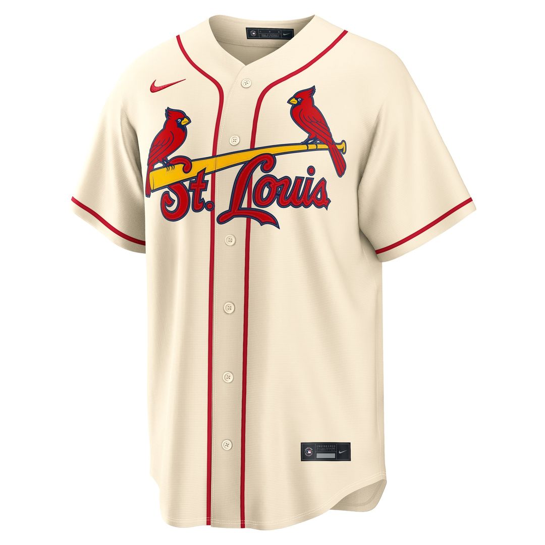 Men's St. Louis Cardinals Masyn Winn Cream Alternate Replica MLB Baseball Jersey - view 2