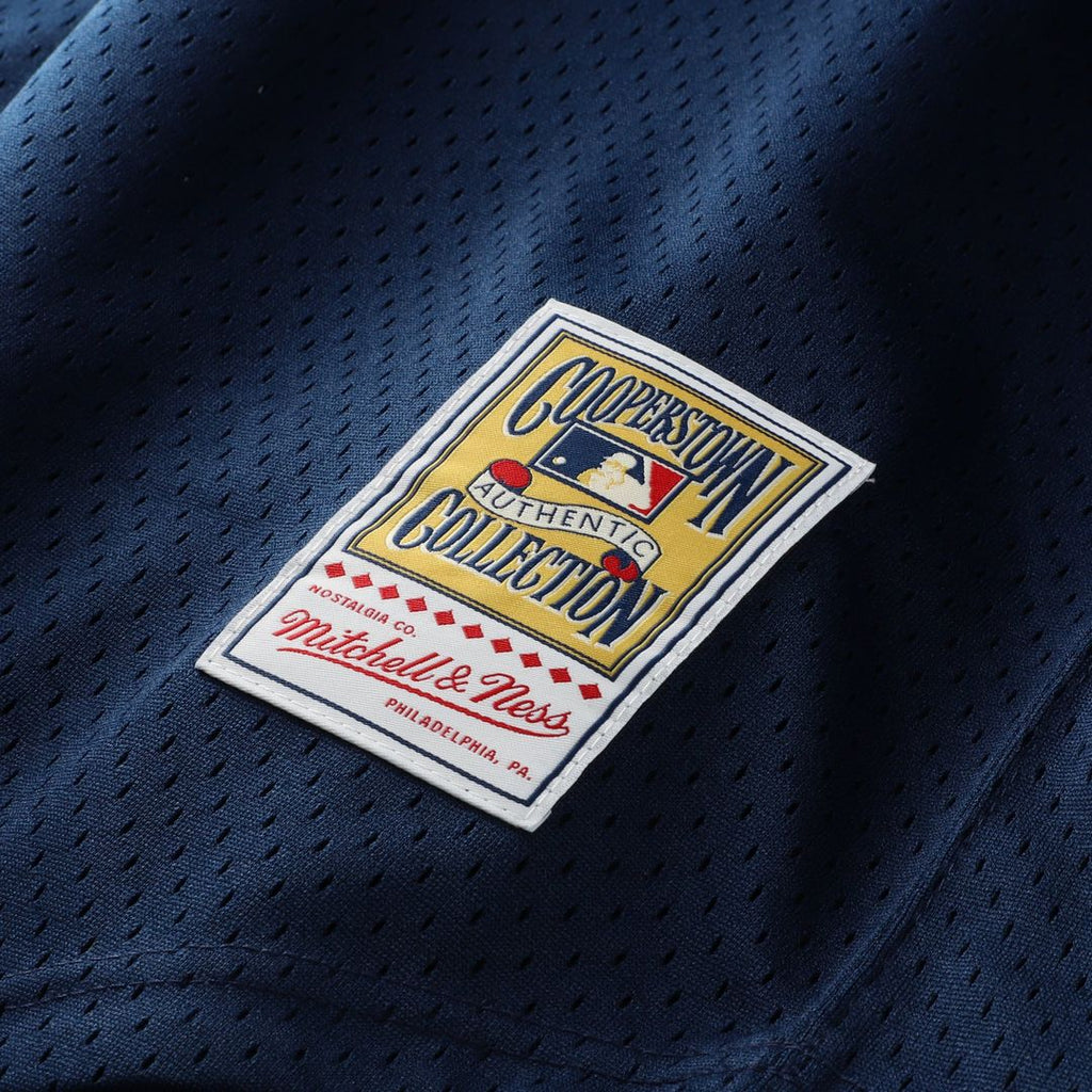Men's Seattle Mariners Navy Big & Tall Cooperstown Collection Mesh Batting Practice MLB Baseball Jersey - view 16