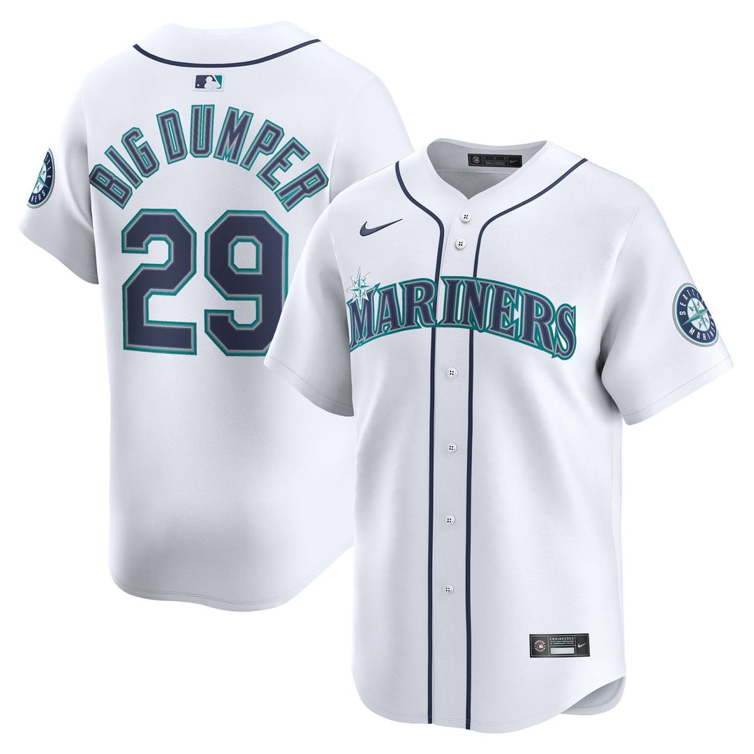Men's Seattle Mariners Cal Raleigh White Home Limited MLB Baseball Jersey - view 1