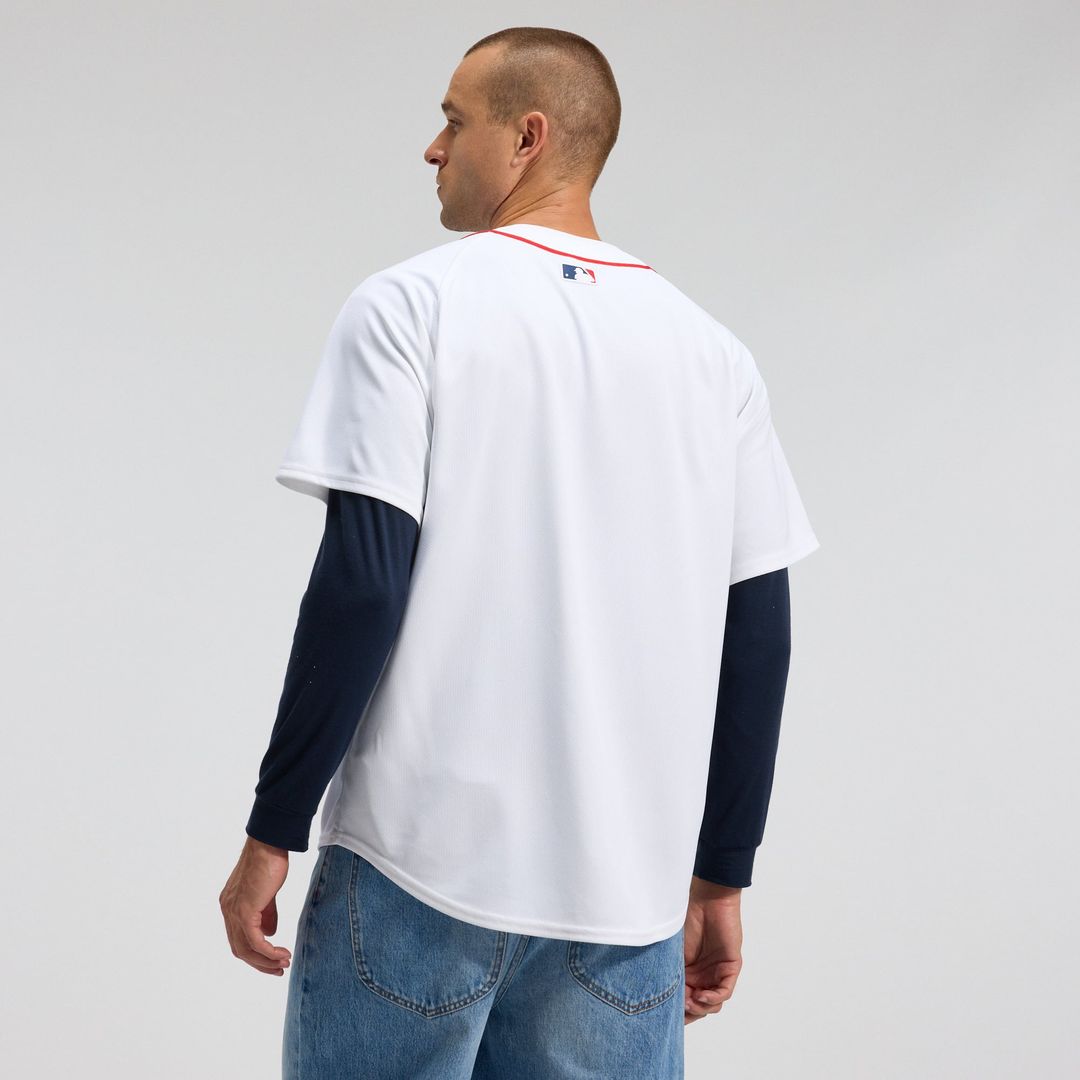 Men's Boston Red Sox White Home Limited MLB Baseball Jersey - view 3