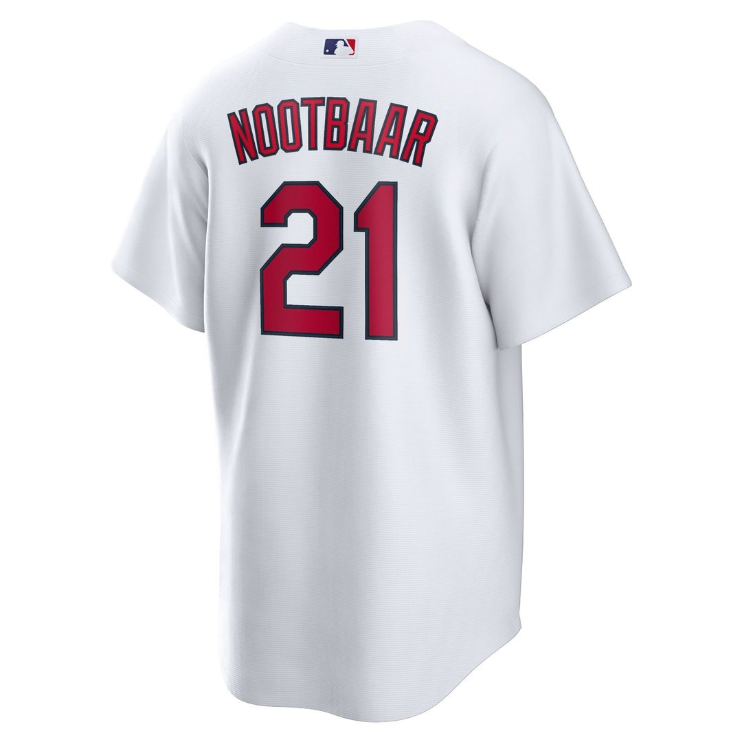 Men's St. Louis Cardinals Lars Nootbaar White Home Replica MLB Baseball Jersey - view 3