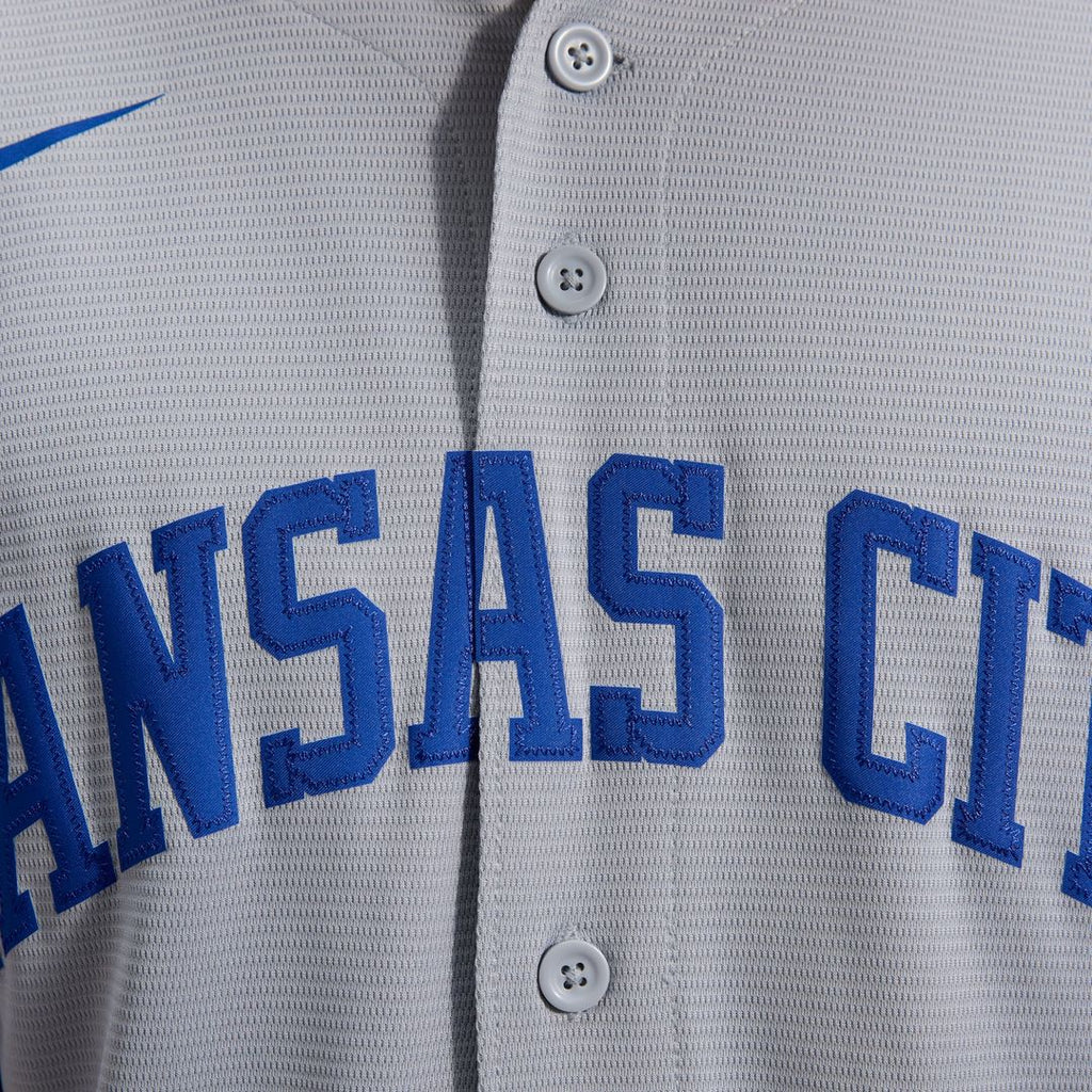Men's Kansas City Royals Bobby Witt Jr. Gray Road Replica MLB Baseball Jersey - view 25