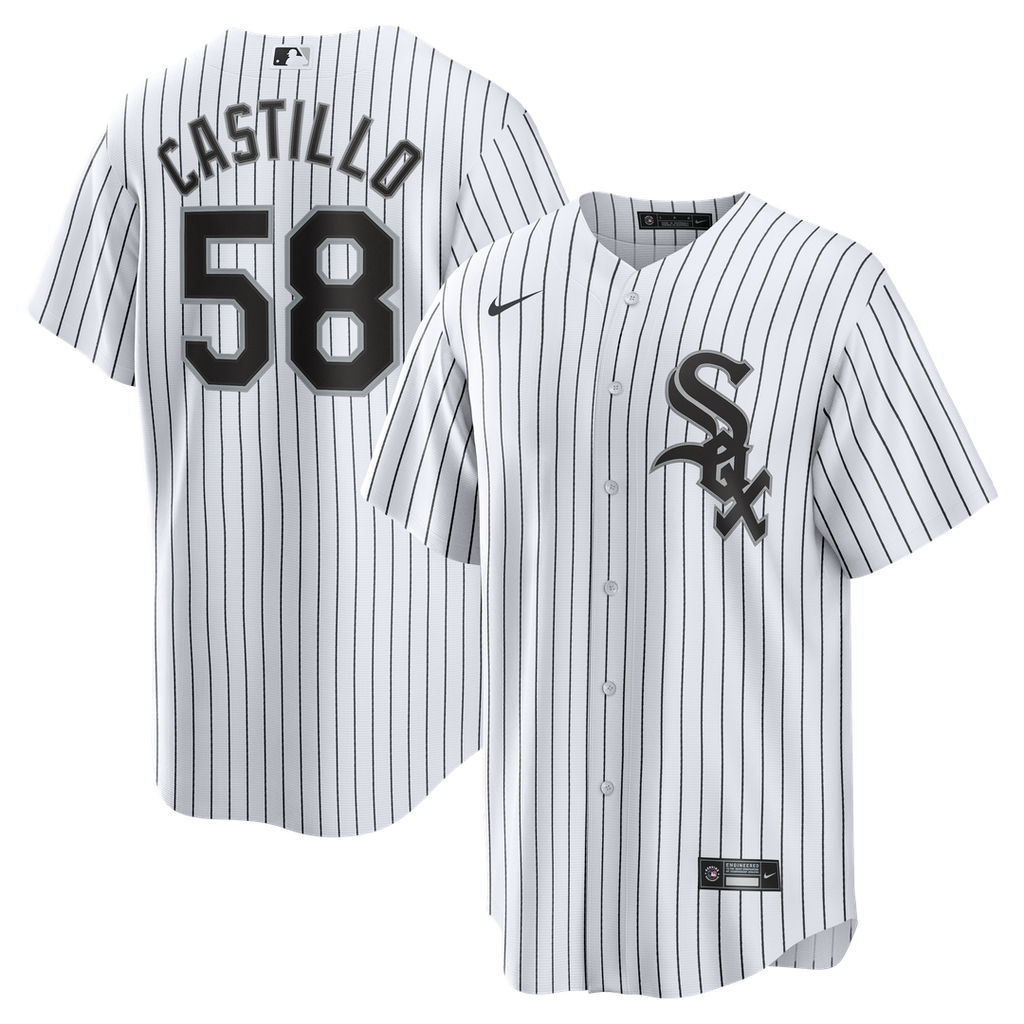 Men's Chicago White Sox Luis Castillo White Home Replica MLB Baseball Jersey - view 1