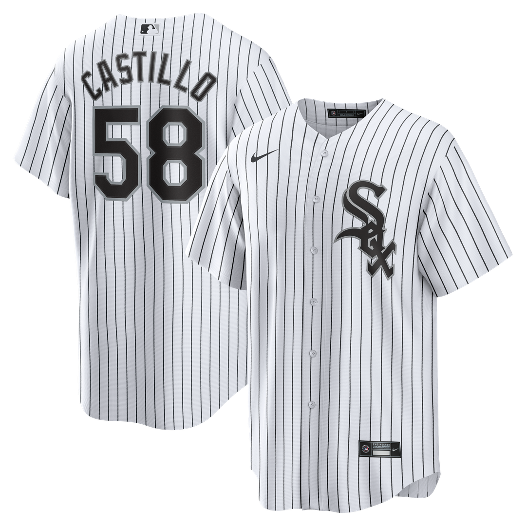 Men's Chicago White Sox Luis Castillo White Home Replica MLB Baseball Jersey - view 1