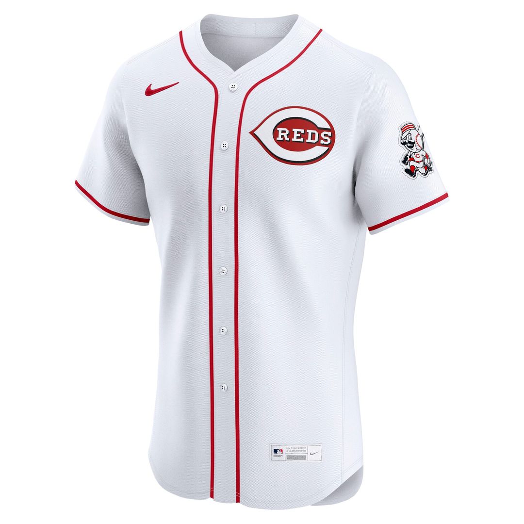 Men's Cincinnati Reds White Home Elite MLB Baseball Jersey - view 2