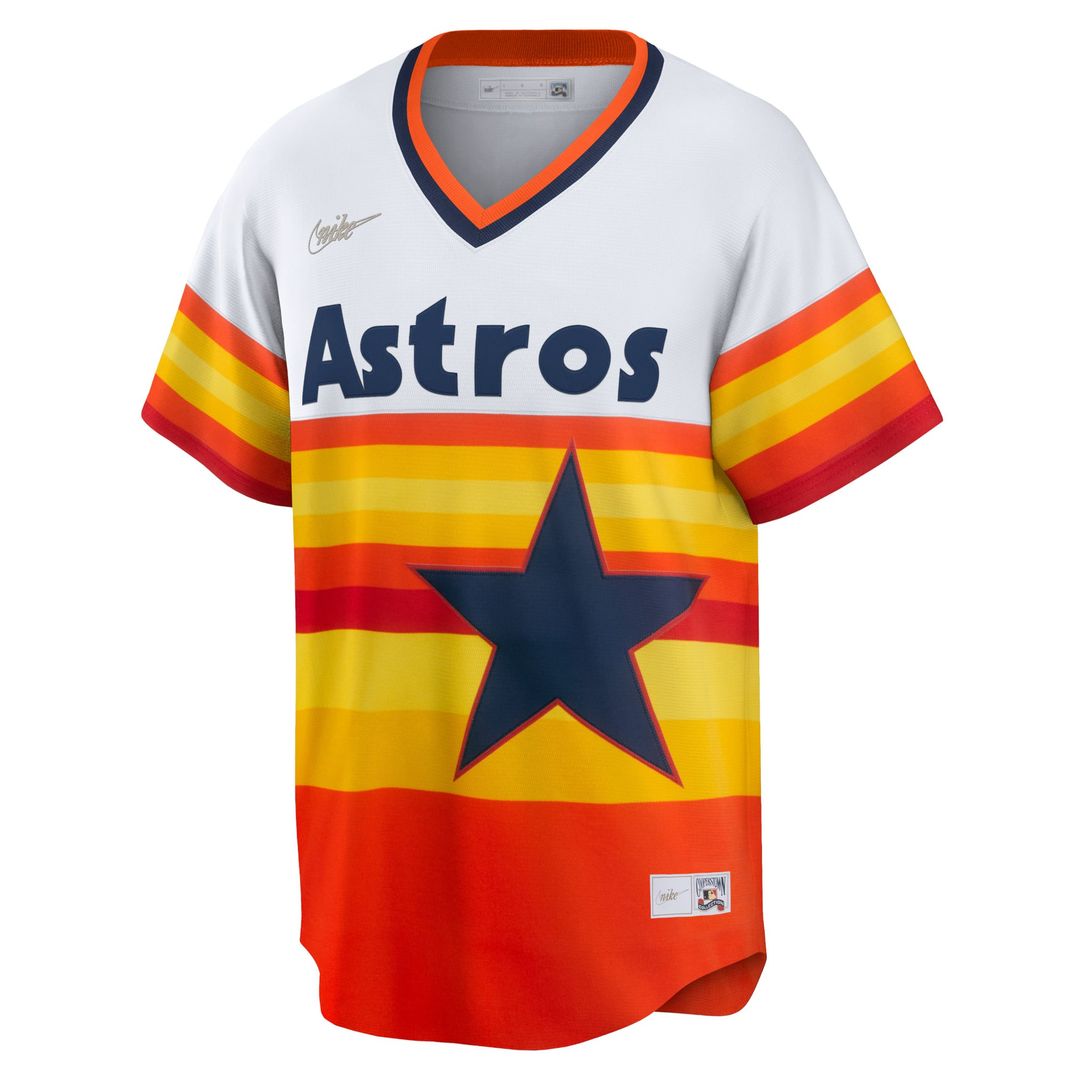 Men's Houston Astros Craig Biggio White Home Cooperstown Collection MLB Baseball Jersey - view 2