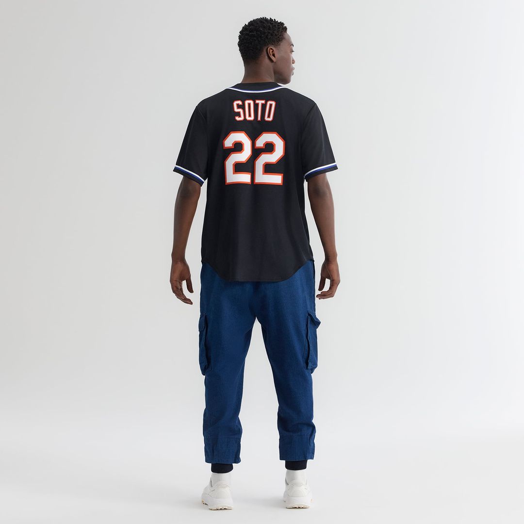 Men's New York Mets Juan Soto Fashion Replica Black Out MLB Baseball Jersey - view 6