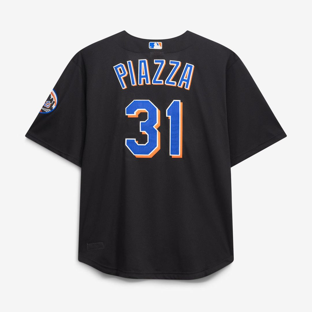 Men's New York Mets Mike Piazza Royal Big & Tall Cooperstown Mesh Batting Practice MLB Baseball Jersey - view 9