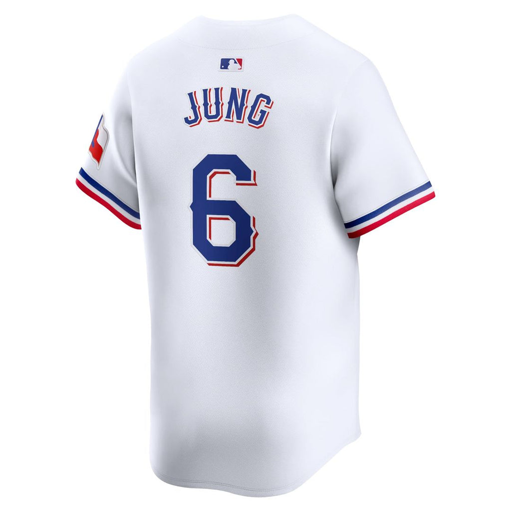 Men's Texas Rangers Josh Jung White Home Limited MLB Baseball Jersey - view 3