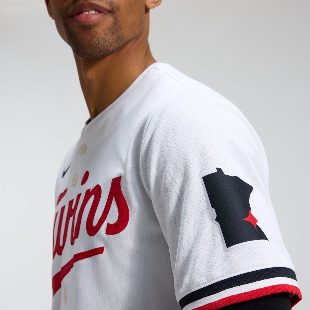 Men's Minnesota Twins White Home Limited MLB Baseball Jersey - view 8