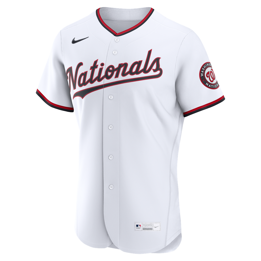 Men's Washington Nationals White Home MLB Baseball Jersey - view 13