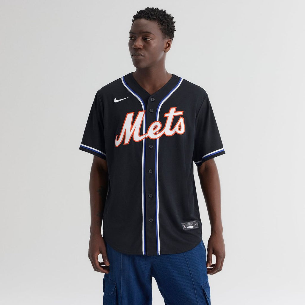 Men's New York Mets Juan Soto Fashion Replica Black Out MLB Baseball Jersey - view 3