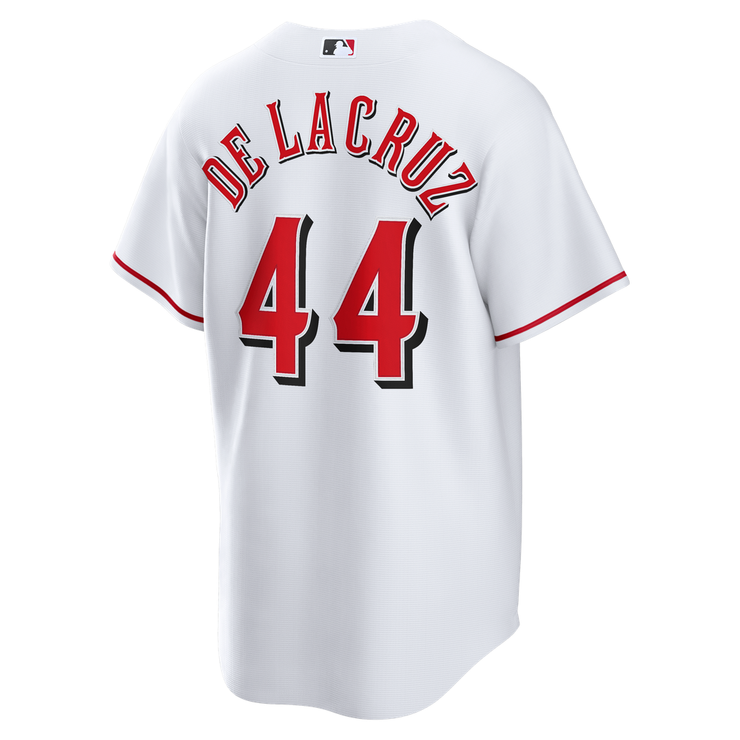 Men's Cincinnati Reds Elly De La Cruz White Alternate 2 Replica MLB Baseball Jersey - view 7