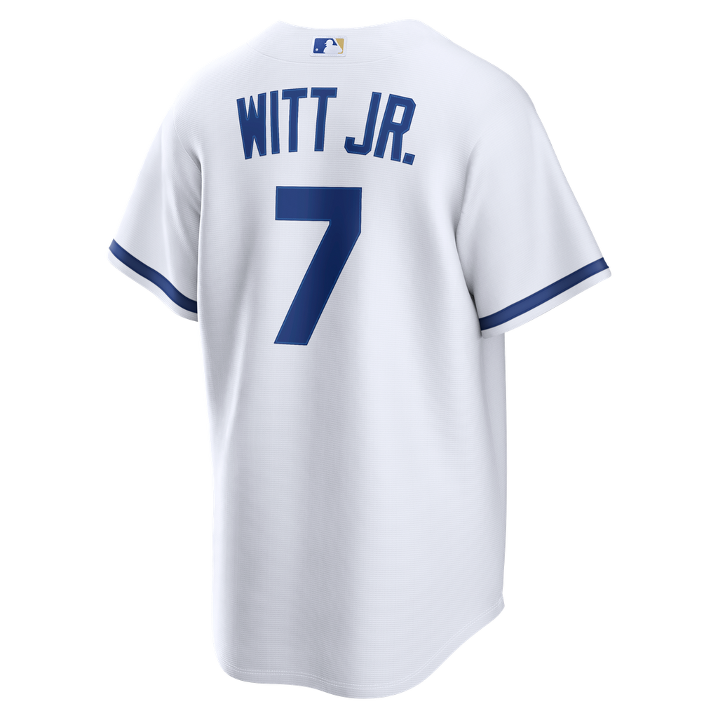 Men's Kansas City Royals Bobby Witt Jr. White Home Replica MLB Baseball Jersey - view 3