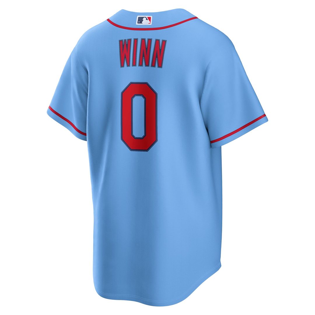 Men's St. Louis Cardinals Masyn Winn Light Blue Alternate Replica MLB Baseball Jersey - view 6