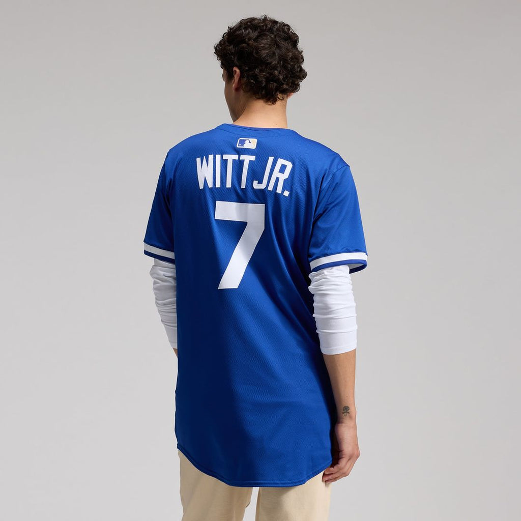 Men's Kansas City Royals Bobby Witt Jr. White Home Elite MLB Baseball Jersey - view 11