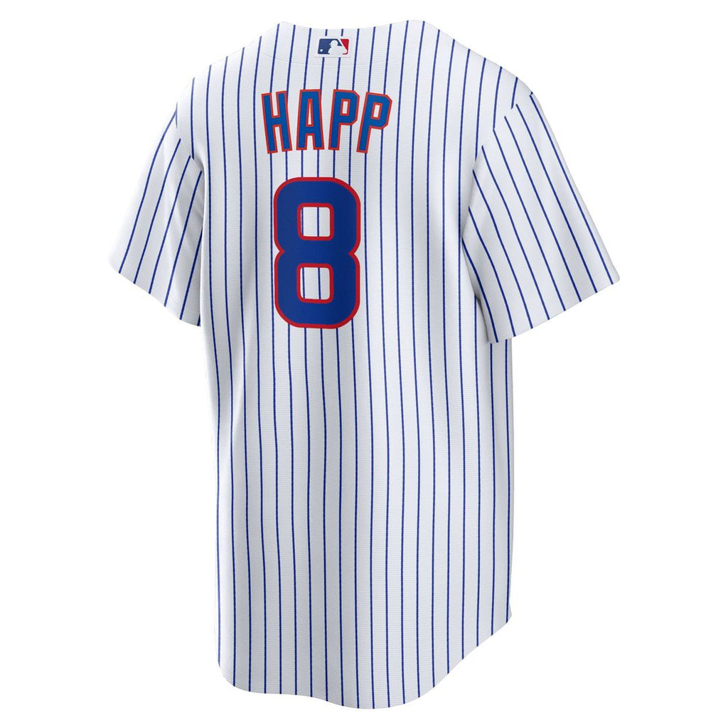 Men's Chicago Cubs Ian Happ White Home Replica MLB Baseball Jersey - view 3