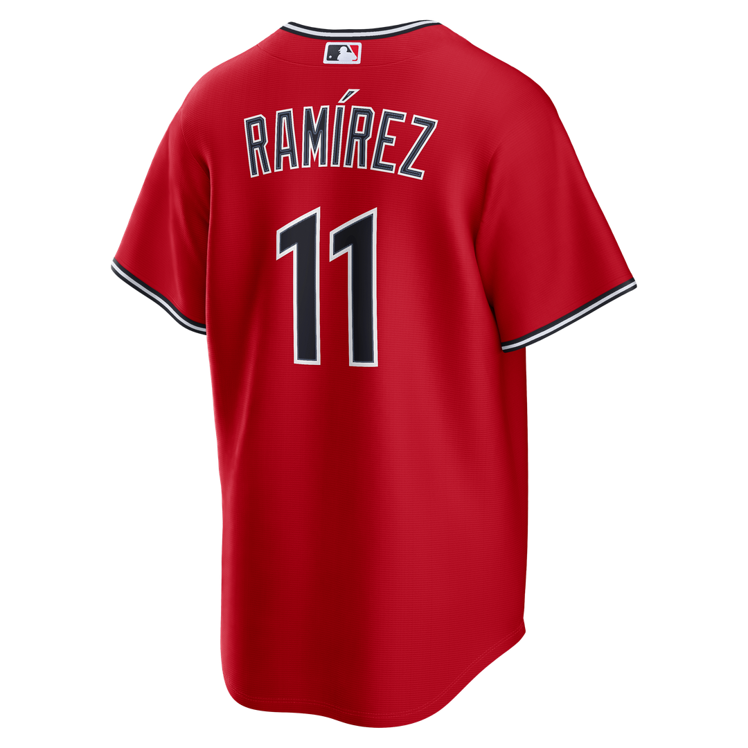 Men's Cleveland Guardians José Ramírez Red Alternate Replica MLB Baseball Jersey - view 3