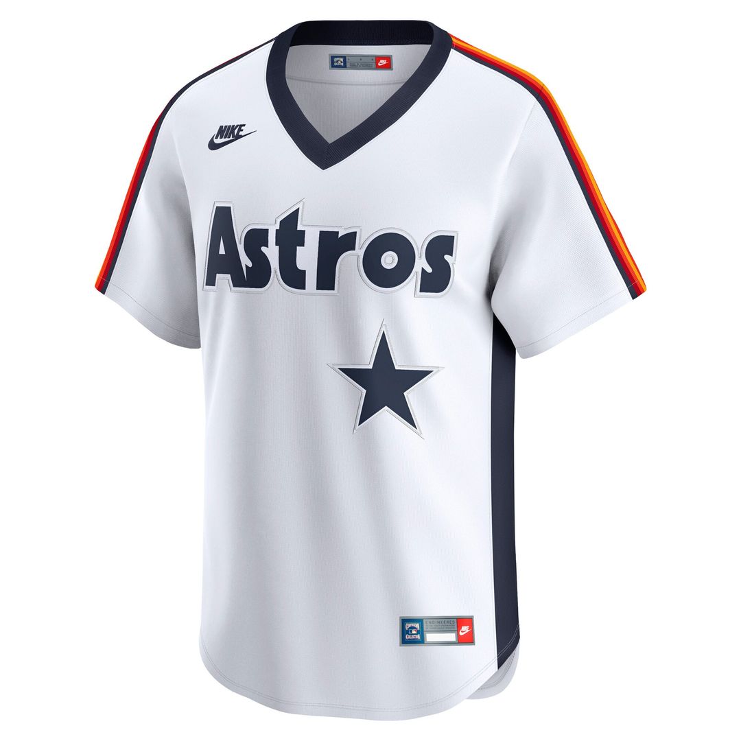 Men's Houston Astros White Cooperstown Collection Limited MLB Baseball Jersey - view 2