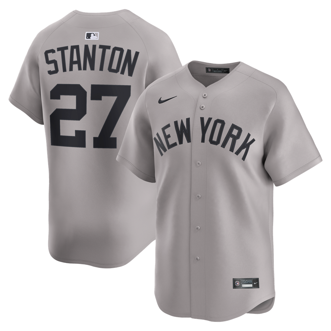 Men's New York Yankees Giancarlo Stanton White Home Limited MLB Baseball Jersey - view 7