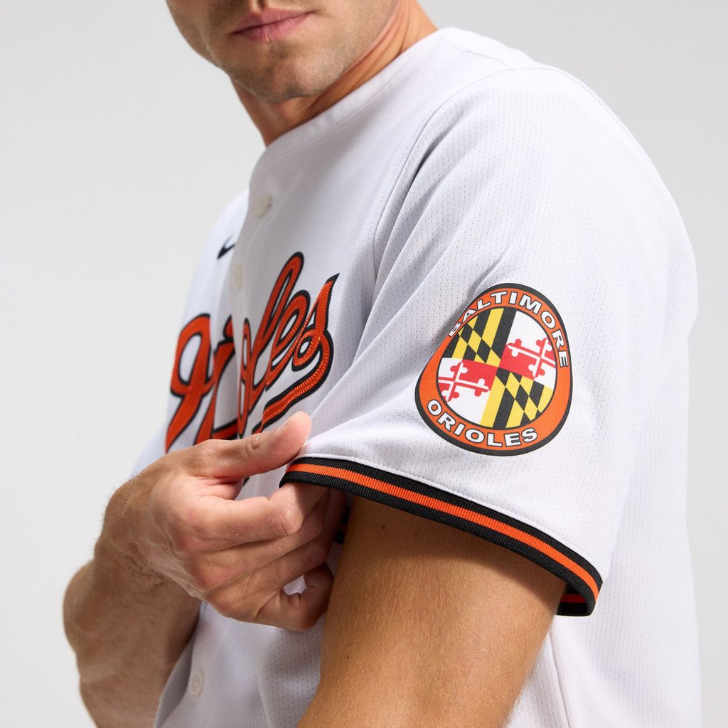 Men's Baltimore Orioles White Home Limited MLB Baseball Jersey - view 9