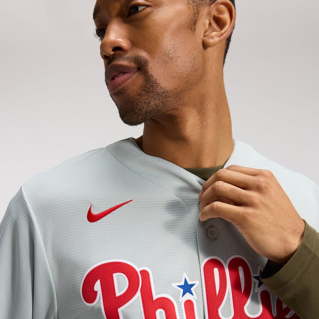 Men's Philadelphia Phillies Bryce Harper Gray Road Replica MLB Baseball Jersey - view 25