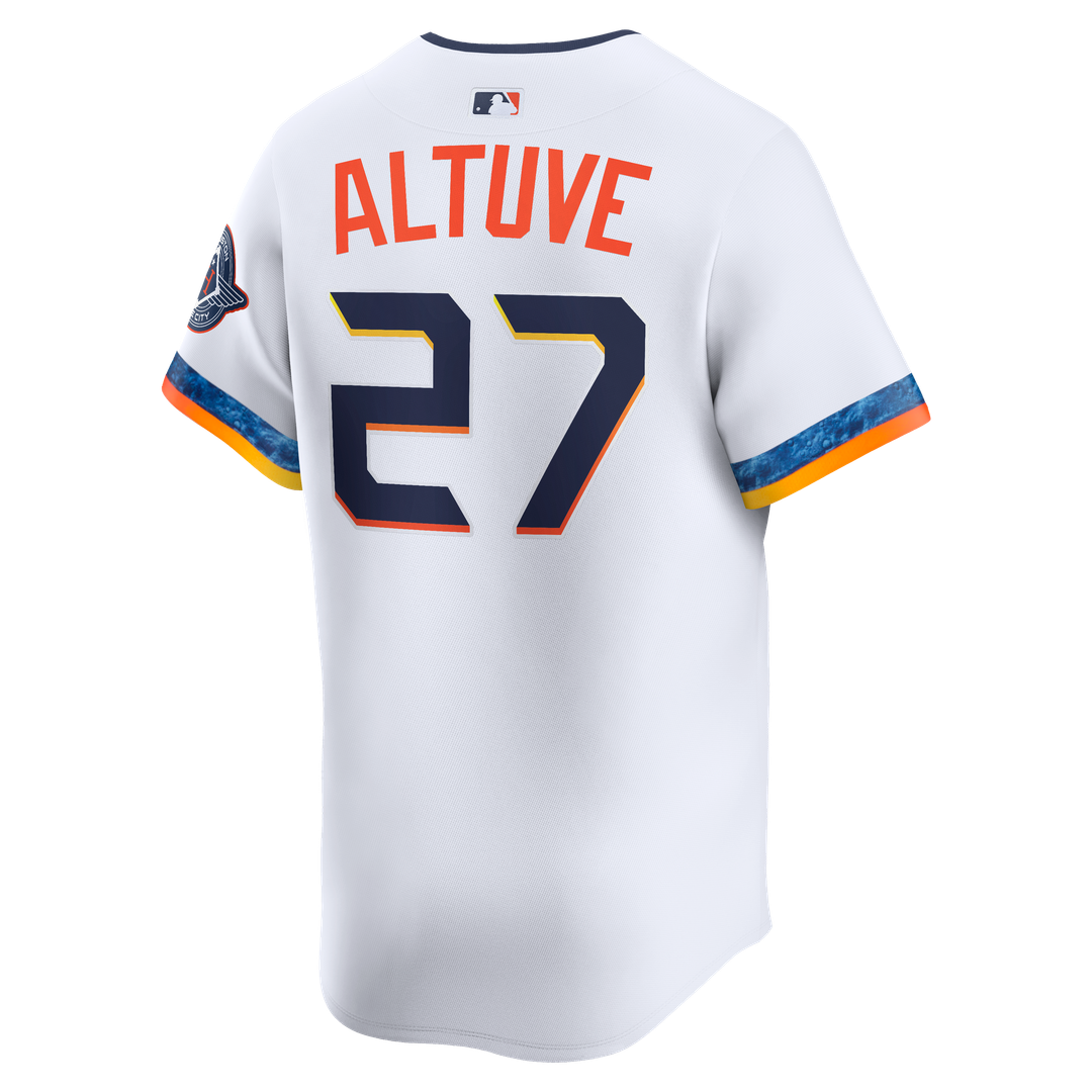 Men's Houston Astros Jose Altuve White 2025 City Connect Limited MLB Baseball Jersey - view 8