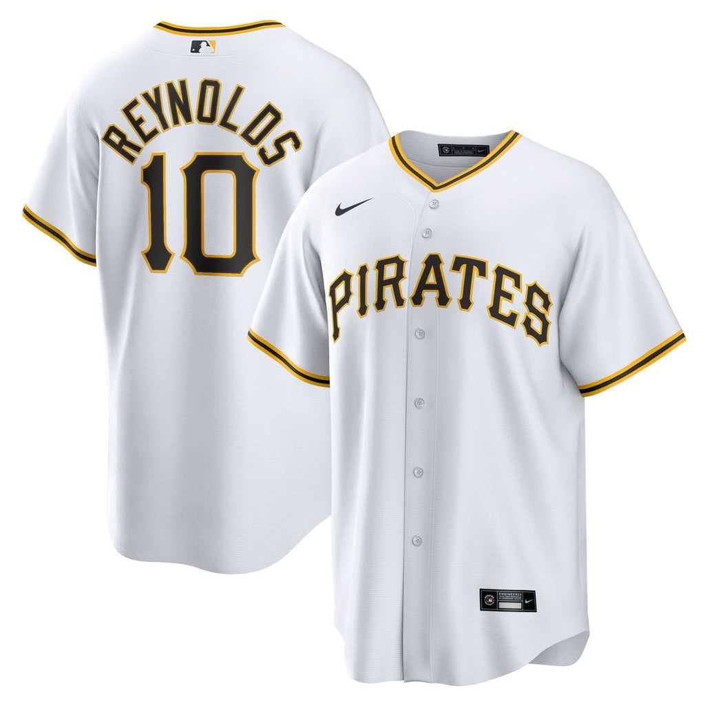 Men's Pittsburgh Pirates Bryan Reynolds White Replica MLB Baseball Jersey - view 1