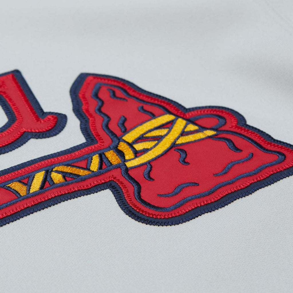 Men's Atlanta Braves Fred McGriff Gray 1995 Throwback MLB Baseball Jersey - view 8