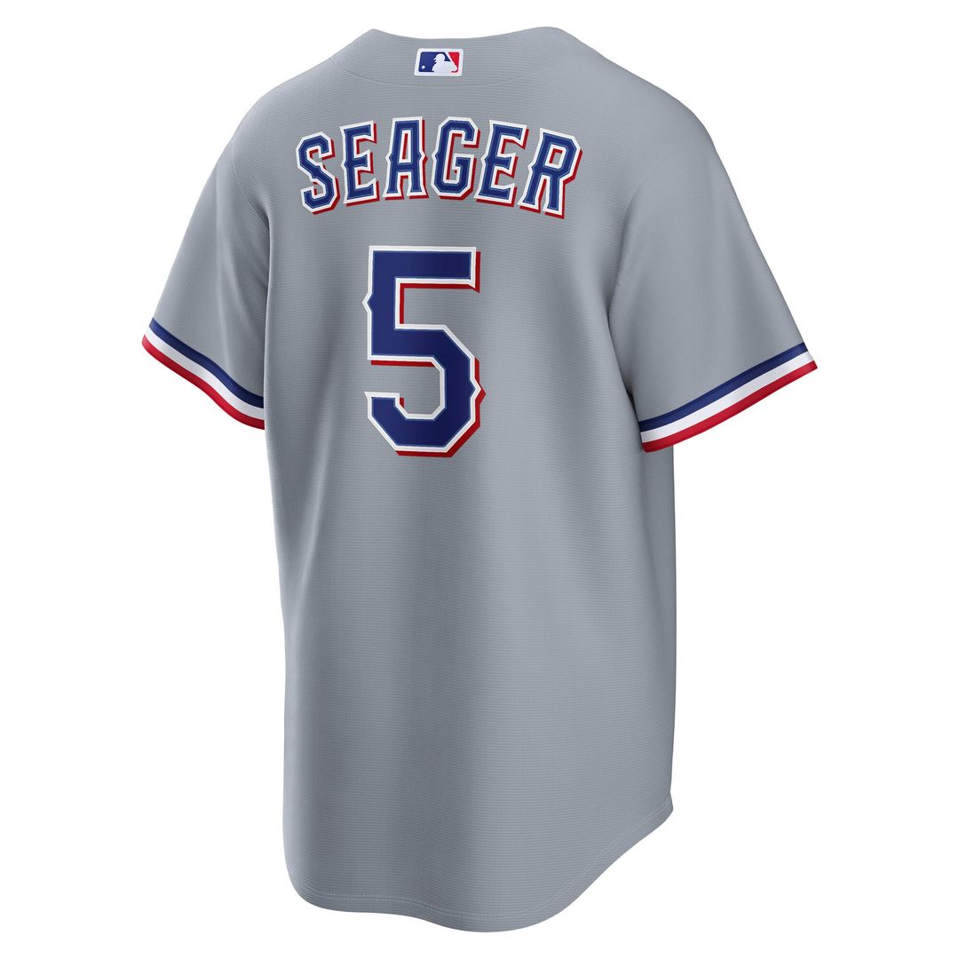 Men's Texas Rangers Corey Seager Gray Road Replica MLB Baseball Jersey - view 3