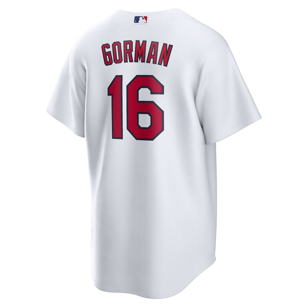 Men's St. Louis Cardinals Nolan Gorman White Home Replica MLB Baseball Jersey - view 3