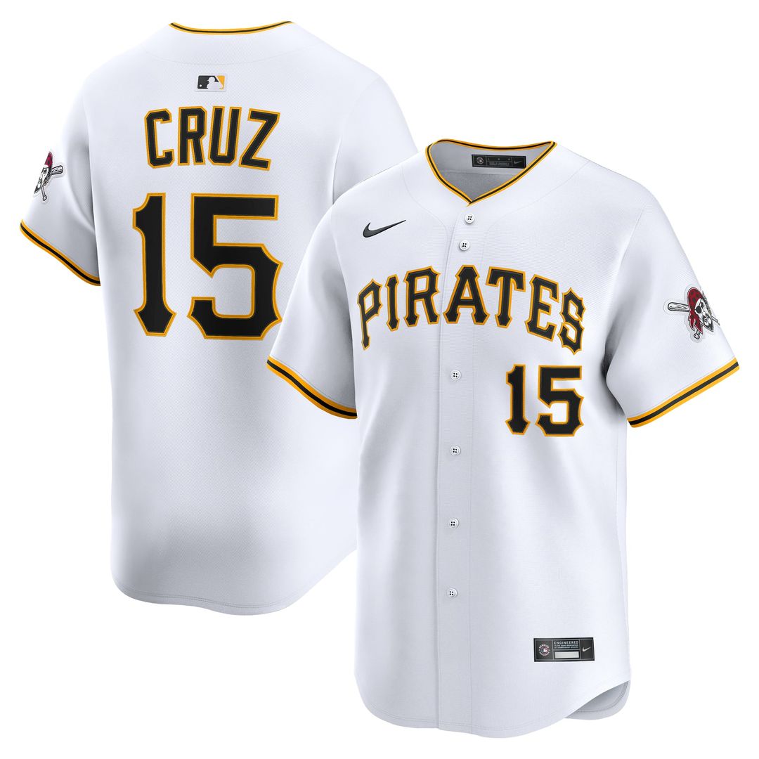 Men's Pittsburgh Pirates Oneil Cruz White Home Limited MLB Baseball Jersey - view 1