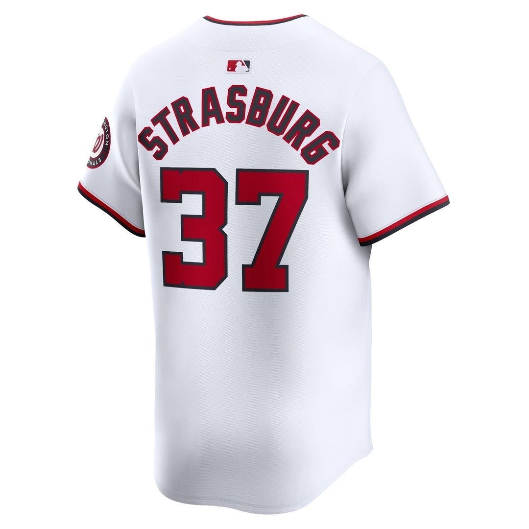 Men's Washington Nationals Stephen Strasburg White Home Limited MLB Baseball Jersey - view 3